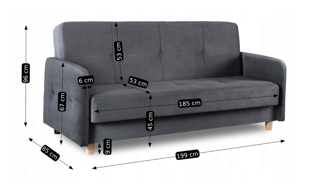 Sofa Cubico (siva) 