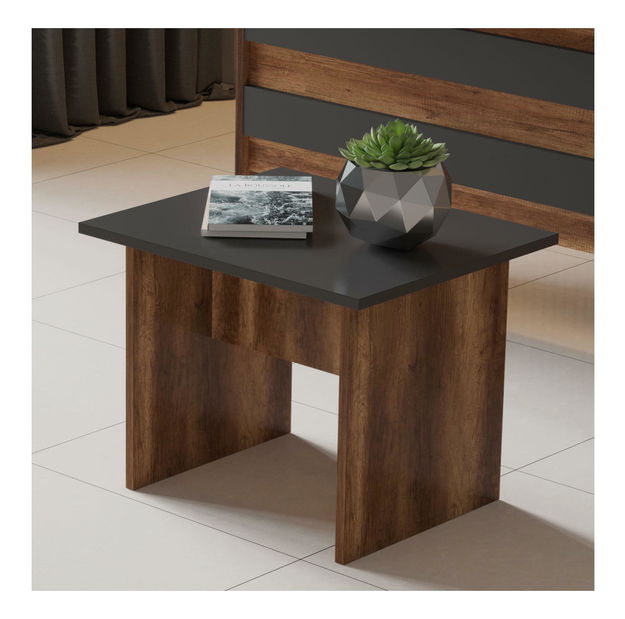 Konferenčný stolík Libepi 1 (orech + antracit)