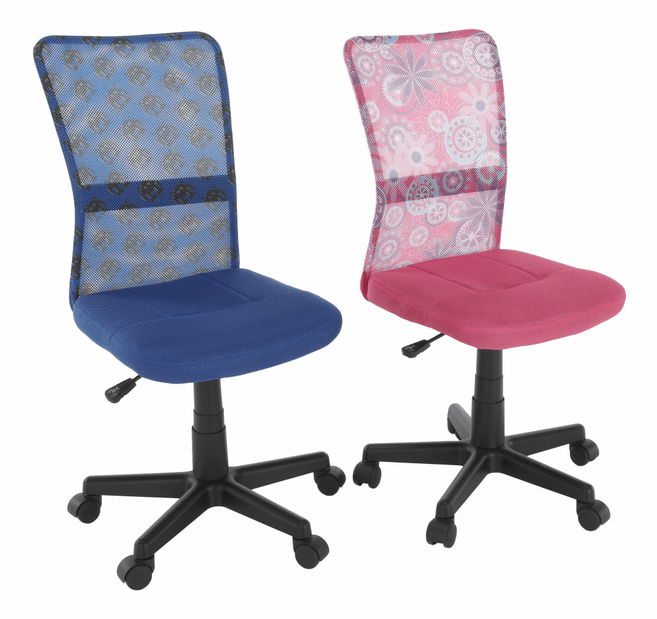 Scaun rotativ pentru copii Gofry (roz)