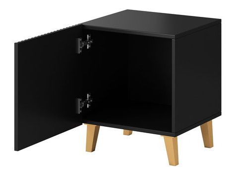 Súprava nočných stolíkov Saphina (biela + biela + čierna)