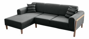 Rohová sedačka Lattino (antracit) (L)