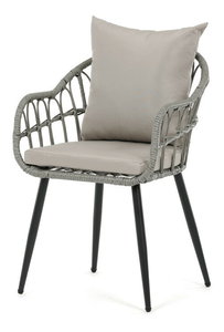 Záhradná stolička Fergo (sivá)
