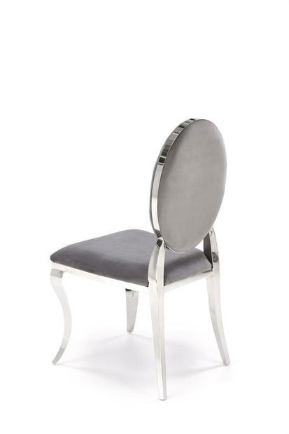 Jedálenská stolička Regino (sivá + strieborná)