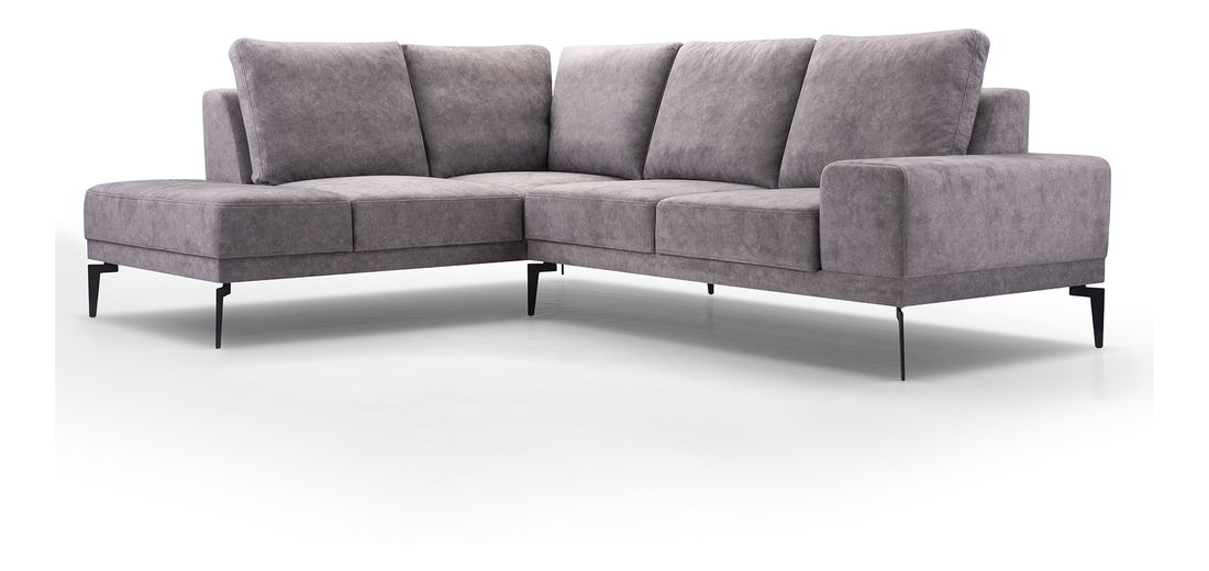 Rohová sedačka Loupe (sivá) (L)
