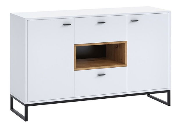 Komoda Olevaro OL2 (bijela + hrast artisan)