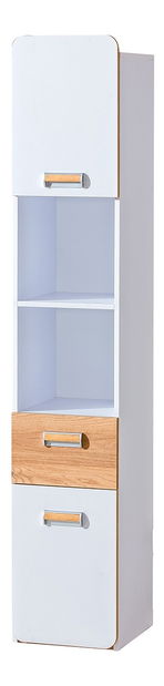 Polcos szekrény Lavendon L3 (tölgy nash + fehér)