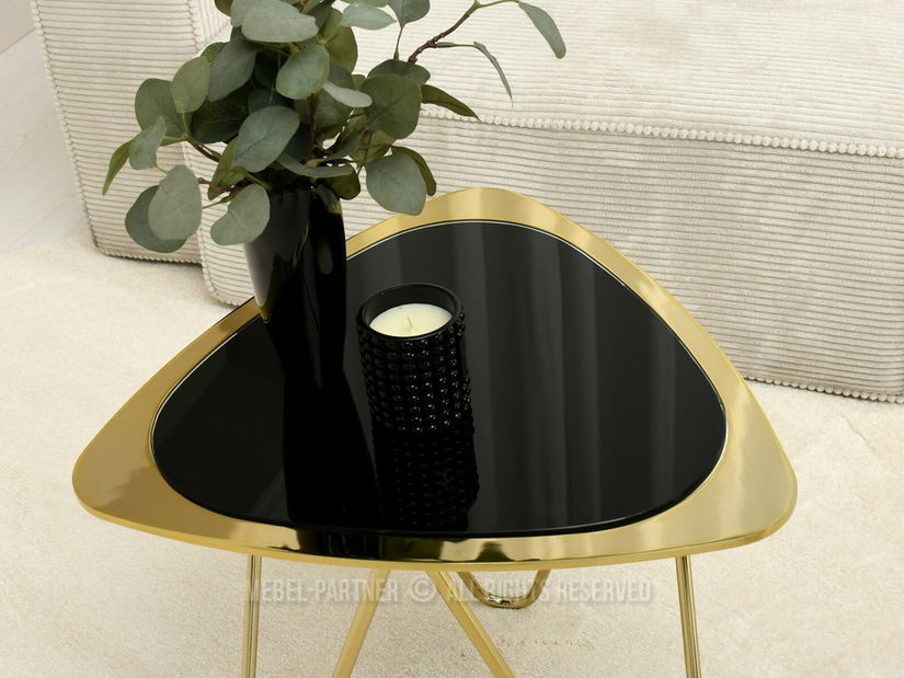 Măsuță de cafea Vivana Stol (negru + auriu)