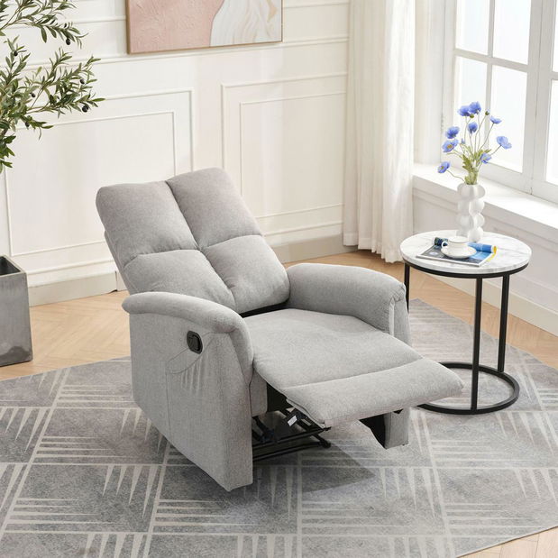 Podesiva fotelja Temor (svijetlosiva)