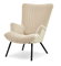 Fotelja za opuštanje Lanzaris (bež + crna)