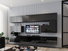 Mobilier living Berny 57 (Negru + Negru lucios)