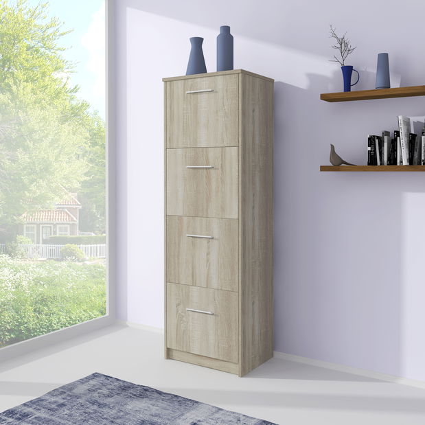 Cipőtároló (cipősszekrény) Eltas 6 (Sonoma tölgy)