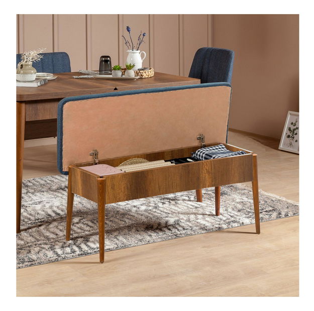 Klupa Vanessa (orah + tamnoplava)