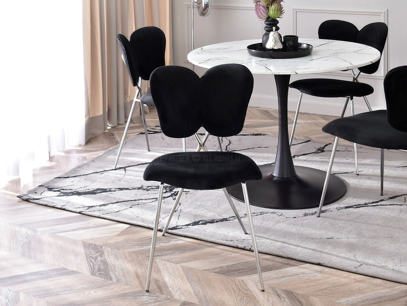 Stolička Wrangler (čierna + chrómová)