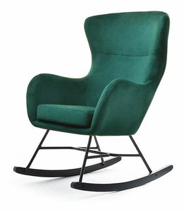 Kreslo Nesia (zelená + čierna)