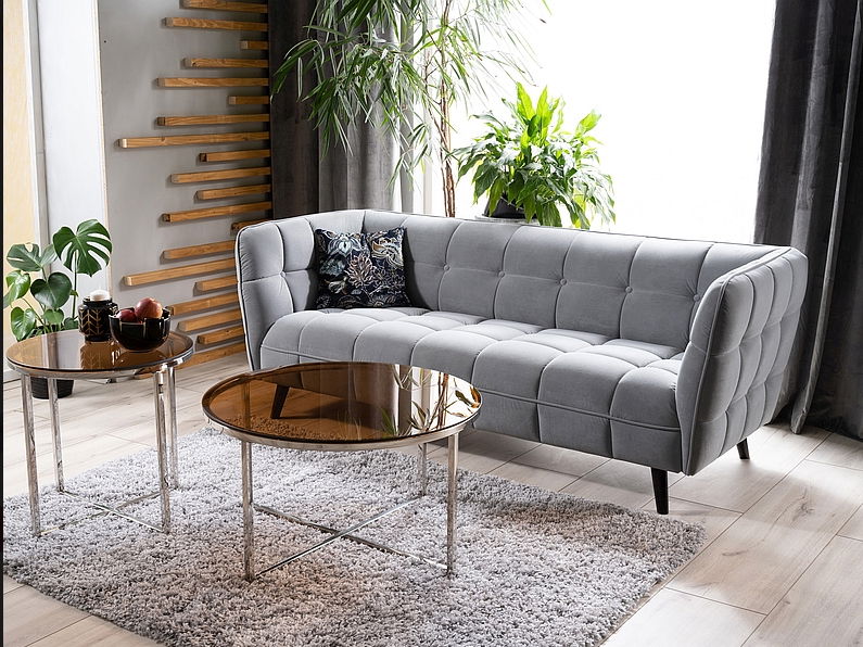 Pohovka III Carmine (sivá)