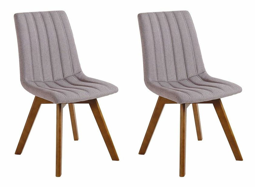 Set 2 buc. scaune sufragerie Camilla (fag + gri închis)