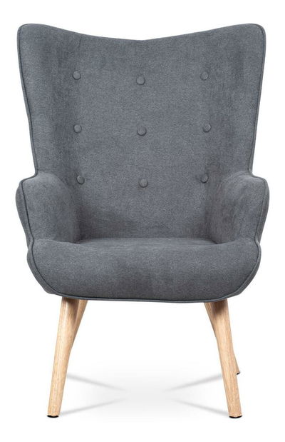 Fotoliu cu suport picioare Avanzabamos (gri)