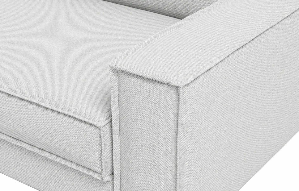 Pohovka dvojsedačka Spary 2 (svetlosivá + orech)