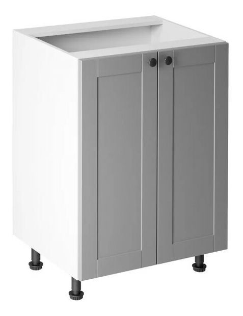 Dolná kuchynská skrinka D60 Lanaya (biela + sivá matná)