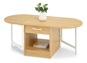 Măsuță de cafea Entrana (stejar + alb)