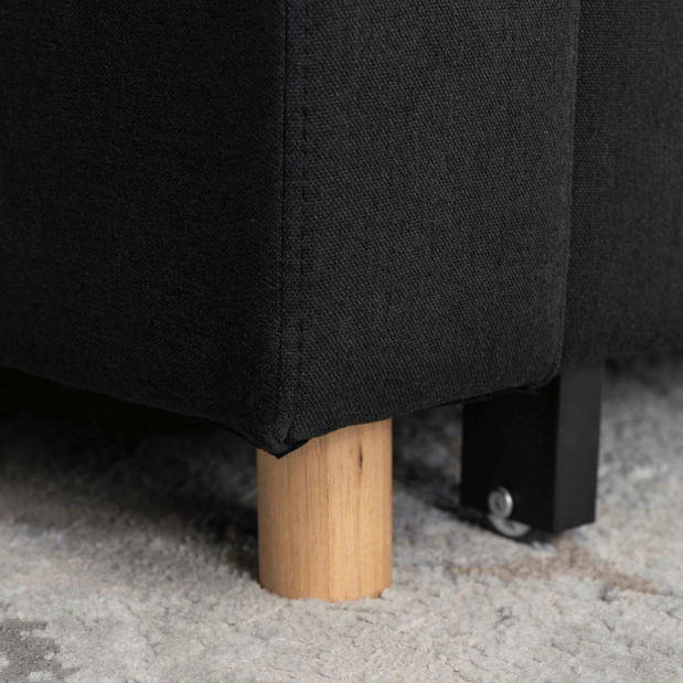 Széthúzható fotel Suspendida (fekete) 