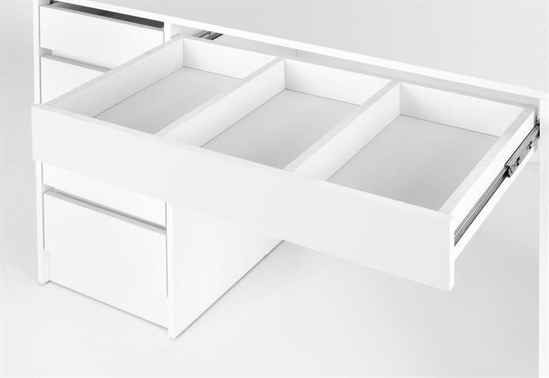 Masă de toaletă Hektor XL (Alb) (cu oglindă)