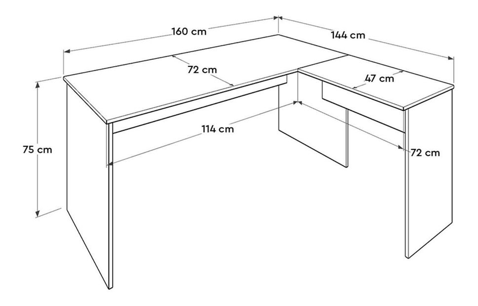 Sarok PC asztal Ramsareno (szonoma tölgy)