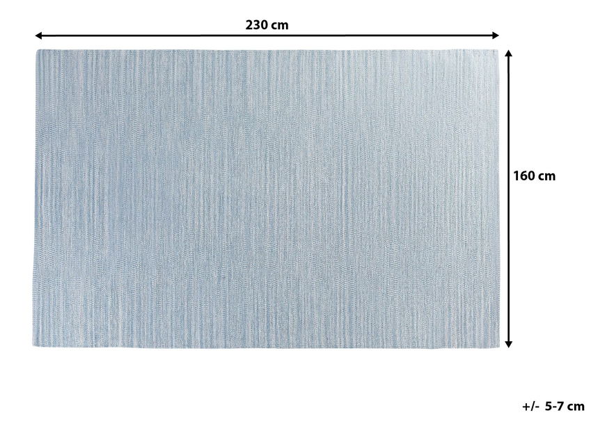 Tepih 230 cm Derider (svijetlo plava)