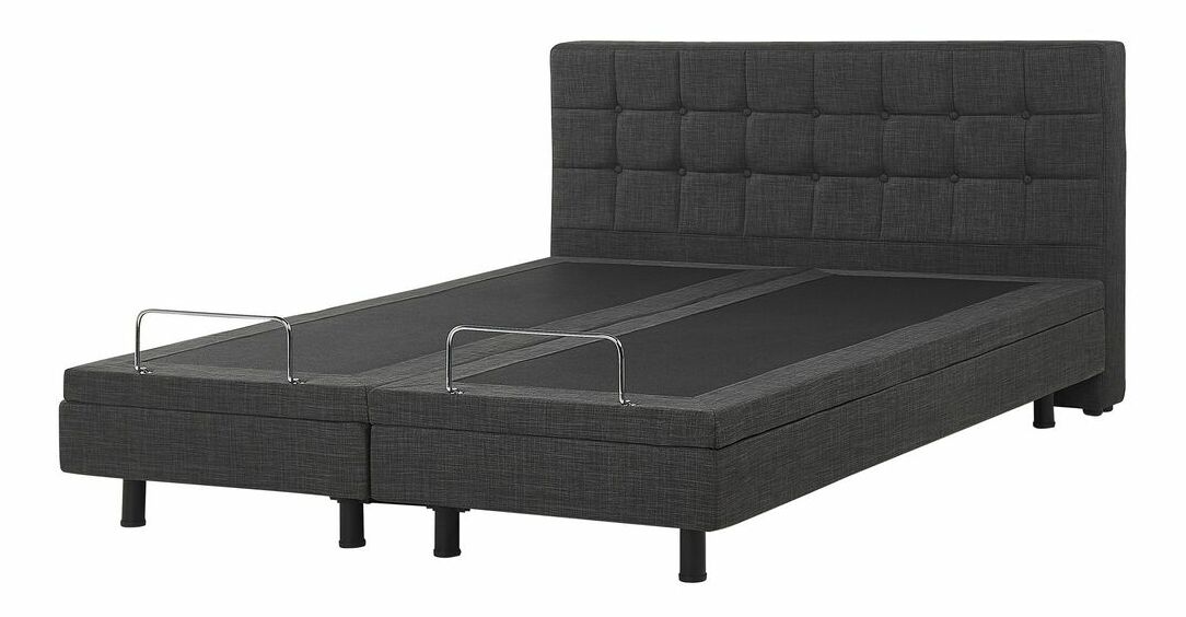 Manželská posteľ 180 cm DUCHE (sivá)