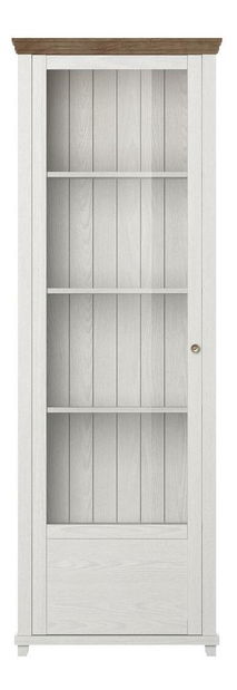 Vitrina Elvina 05 (bijeli pepeo + hrast lefkas) (L)