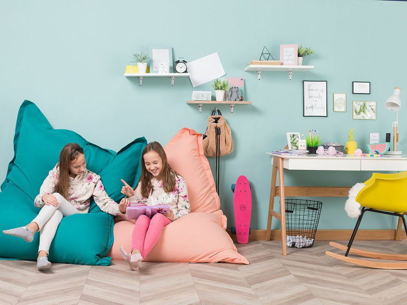 Husă pentru fotoliu puf 140 x 180 cm Fiamma (roz)