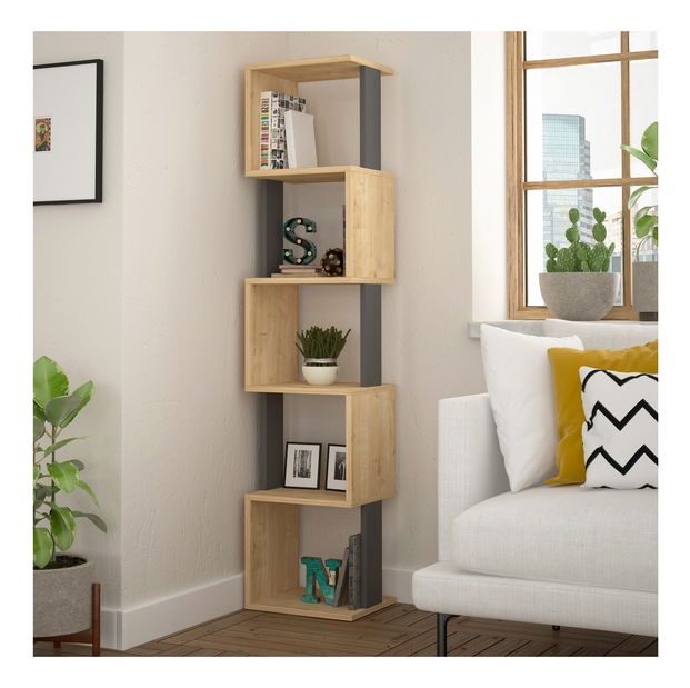 Regál Paloma (dub sonoma + antracit)