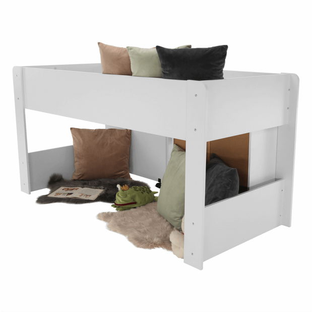 Pat pentru copii combinat 90 cm Flann (alb)