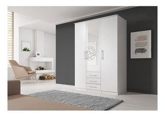 Ormar za garderobu Svalga 3D (bijela)