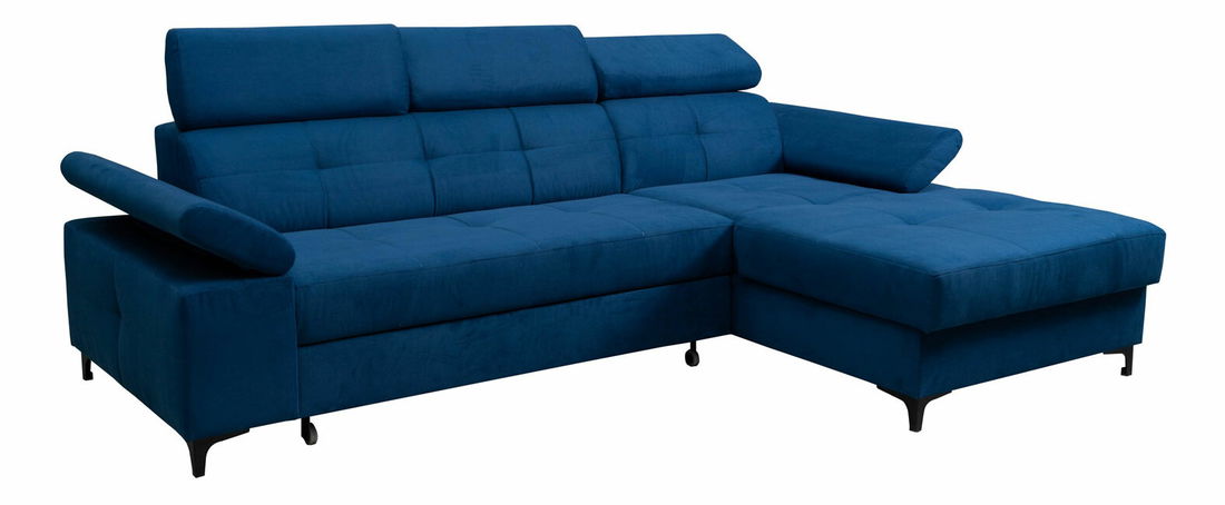 Rohová sedačka Nicholle (tmavomodrá) (P)