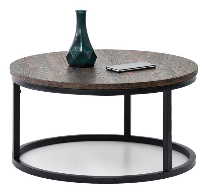 Măsuță de cafea Kolja Stolik S (stejar + negru)