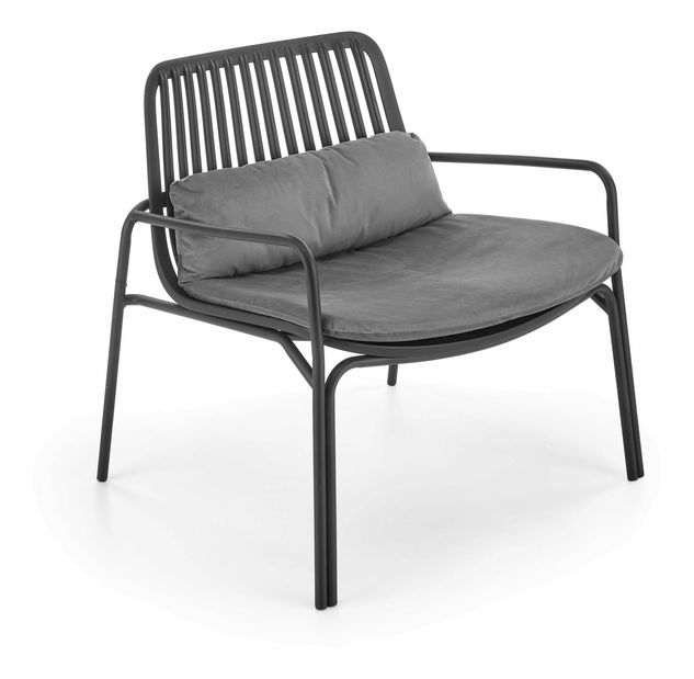 Fotel Marita (fekete + szürke)