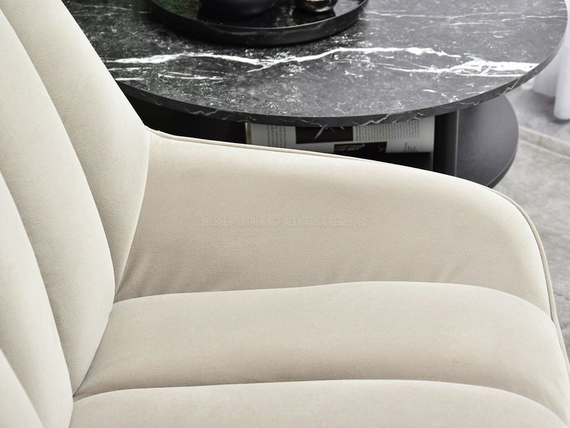 Kreslo Zolta (béžová + čierna)