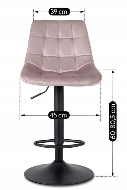 Barová stolička Aportaban 2 (ružová) 
