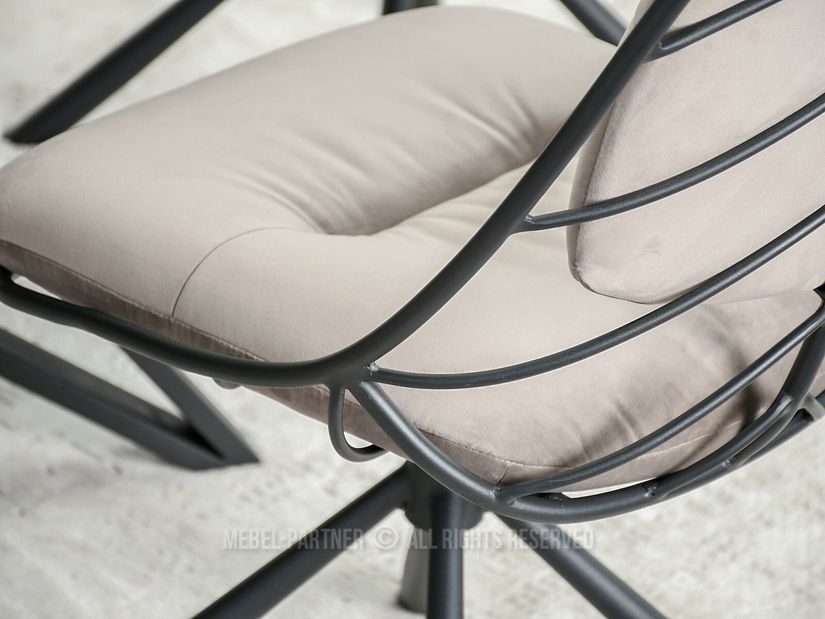 Stolička Brooklyn (béžová + čierna)