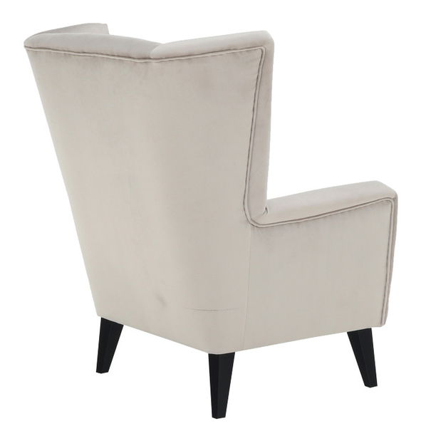 Kreslo ušiak Royse Paros 02 (krémová + čierna)