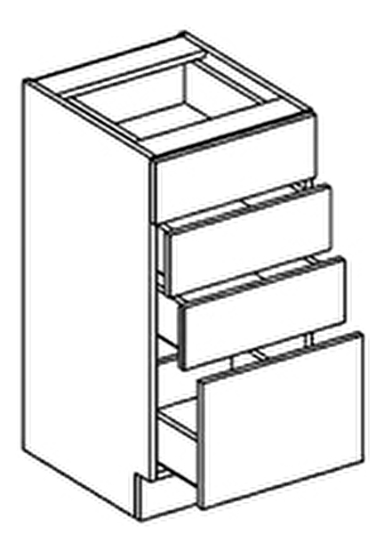 Dolná kuchynská skrinka Nora D40 4 zásuvky