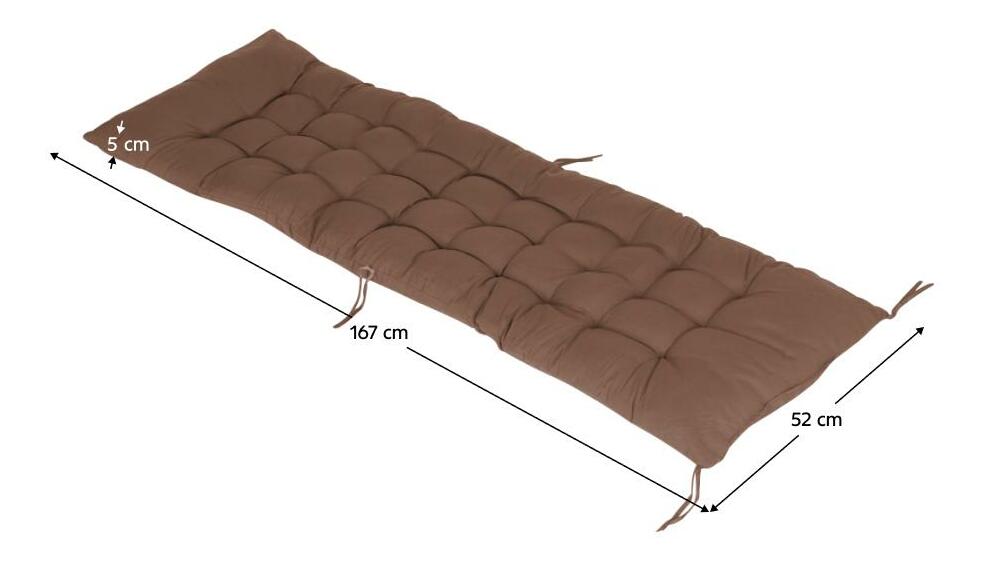 Párna a kerti nyugágyhoz Gotica (barna) 