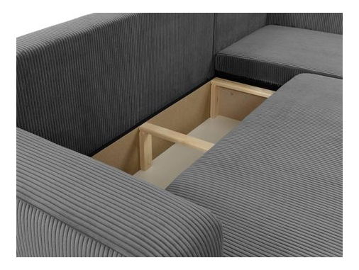 Kutna garnitura Euston L S (terakota) (s prostorom za odlaganje)