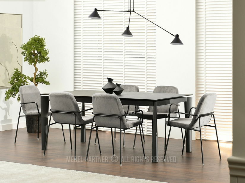 Scaun Ulrika (gri + negru)