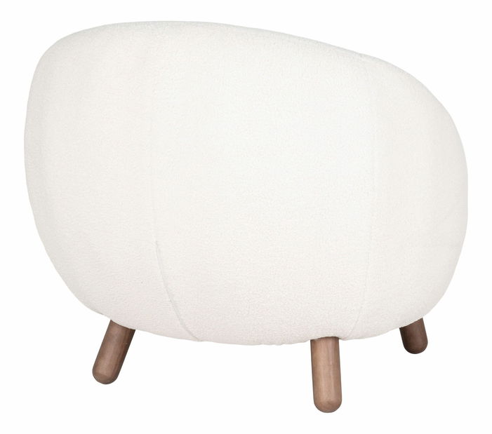 Kreslo s taburetkou Siateriaina 2 (biela)