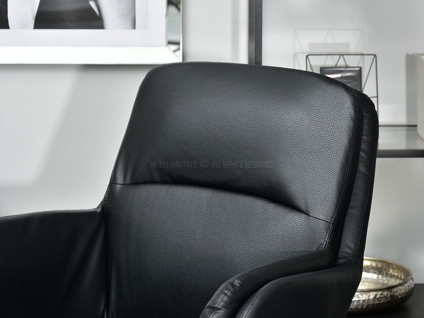 Fotelja Olef (crna + krom)