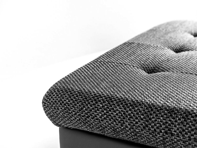 Taburetka malá Torrie (čierna + sivá)