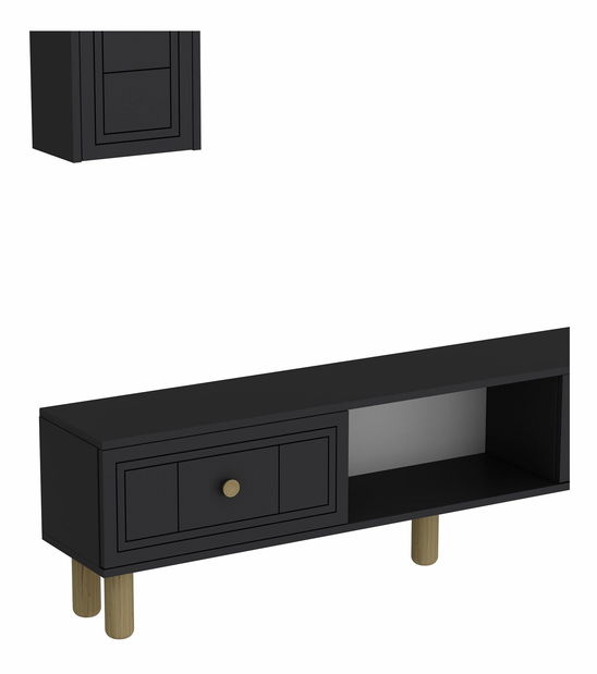 Obývacia stena Darino (antracit)