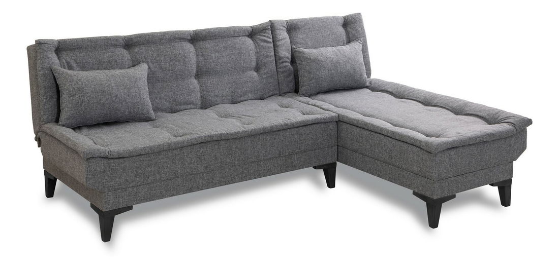 Rohová sedačka Santic (tmavosivá)